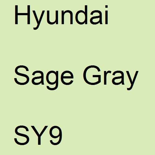 Hyundai, Sage Gray, SY9.